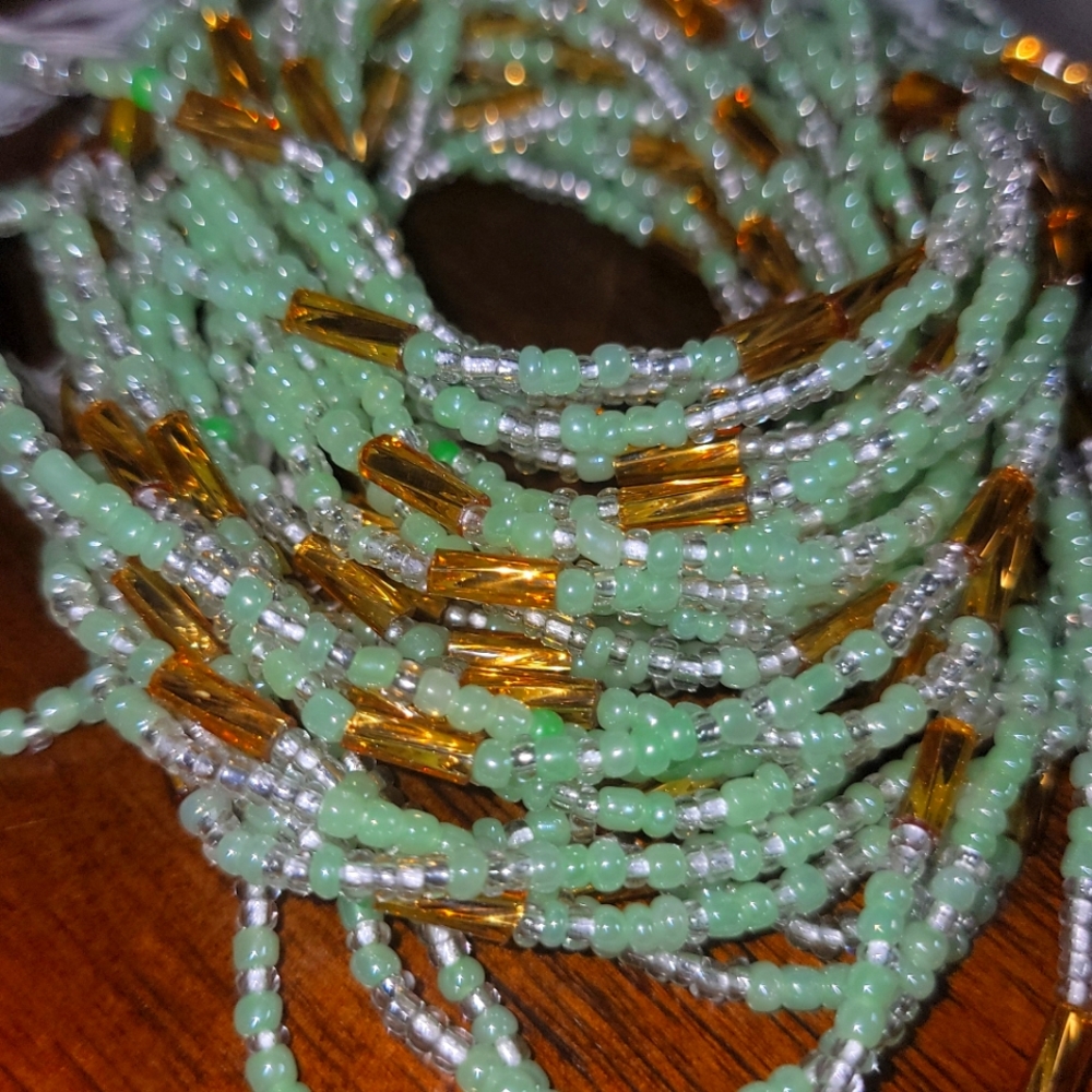 Green Gold Quality Waistbeads Belly Chain Jewelry